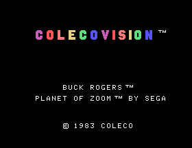 Buck Rogers - Planet of Zoom Title Screen